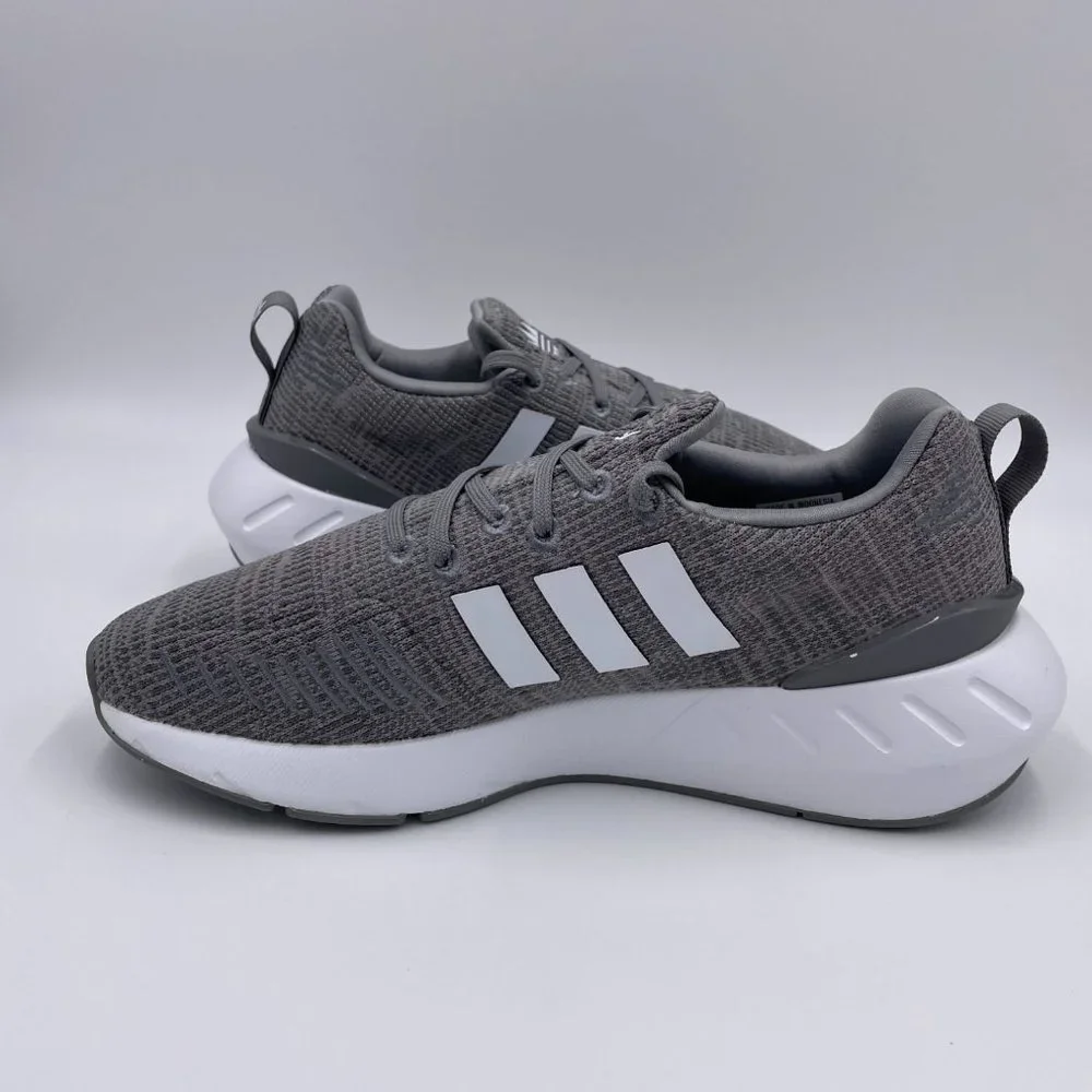 adidas Swift Run 22 Grey / White Womens Shoes - Picture 2 of 8